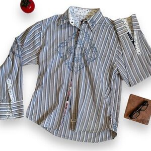 English Laundry Hand Sewn Mens Dress Button Down Sz XL